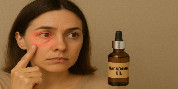 روغن ماکادمیا برای دور چشم