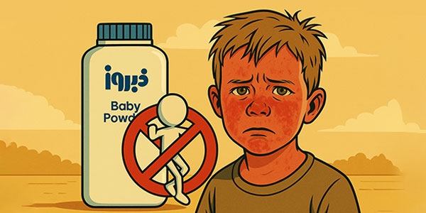 آیا پودر بچه برای آفتاب سوختگی خوب است؟