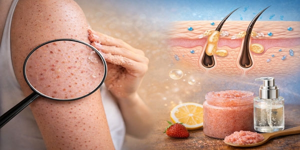 بهترین اسکراب بدن برای پوست مرغی