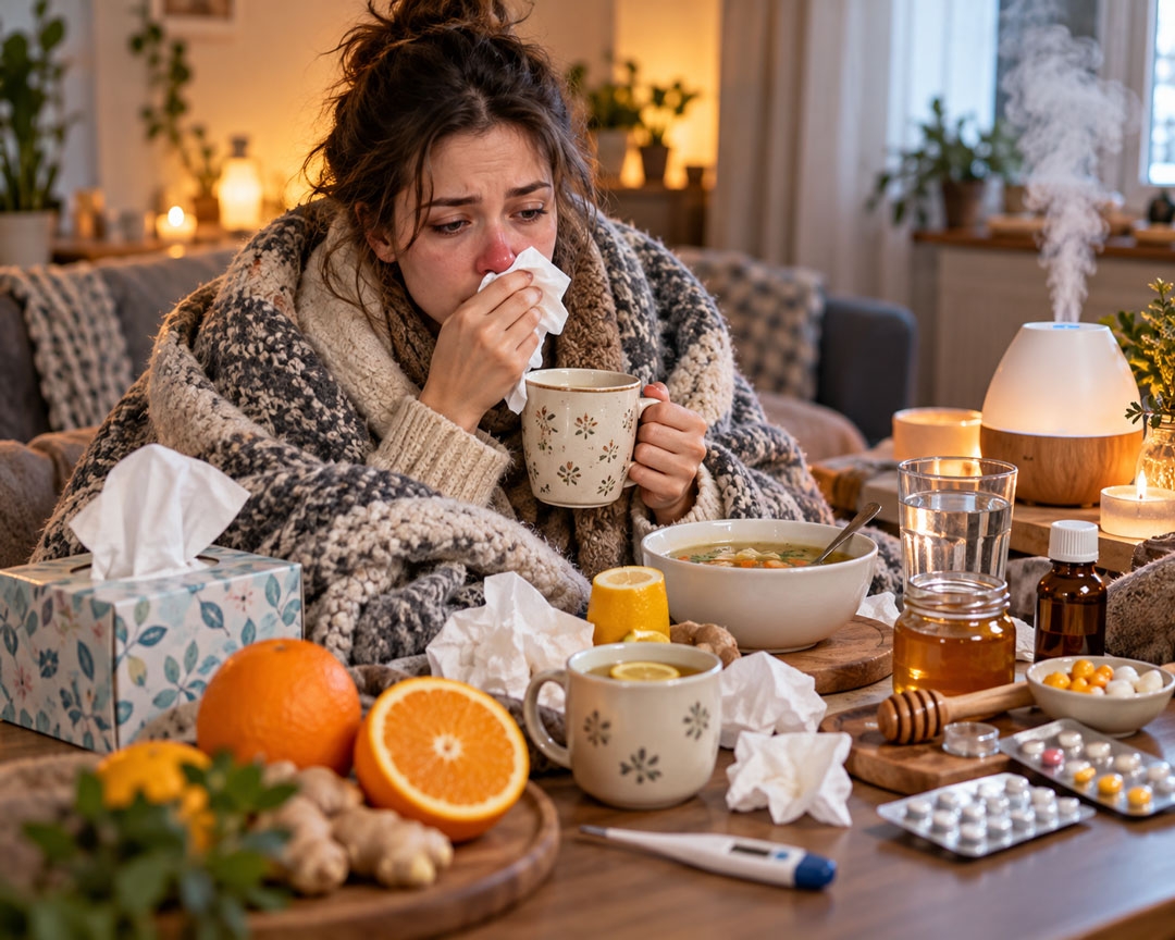 برای پیشگیری از آنفولانزا چی بخوریم؟ بهترین مواد غذایی و مکمل‌ها