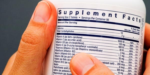 بررسی برچسب های تغذیه ای (Supplement Labels) بر روی مکمل ها