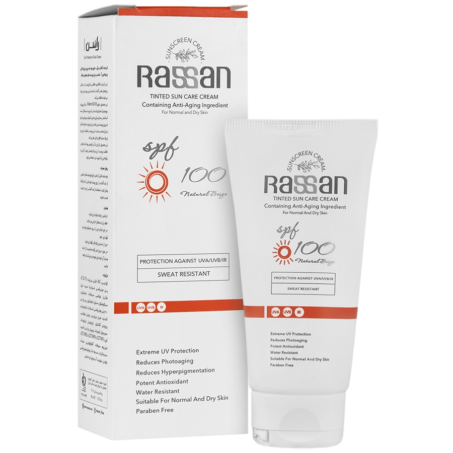 کرم ضد آفتاب رنگی SPF100