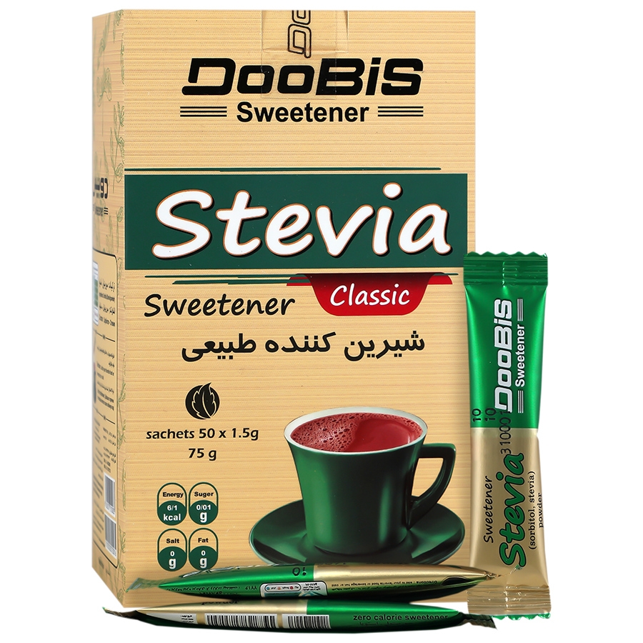 شیرین کننده طبیعی استویا 50 ساشه