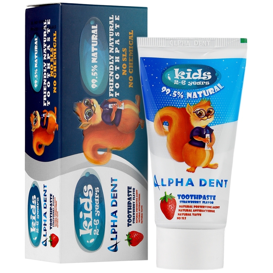 خمیر دندان کودک آلفادنت 2 تا 6 سال