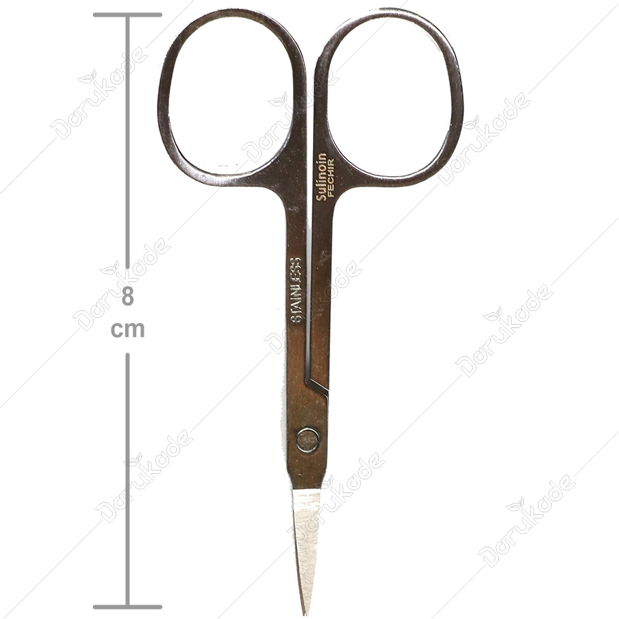 قیچی ابرو سر کج تیتانیومی