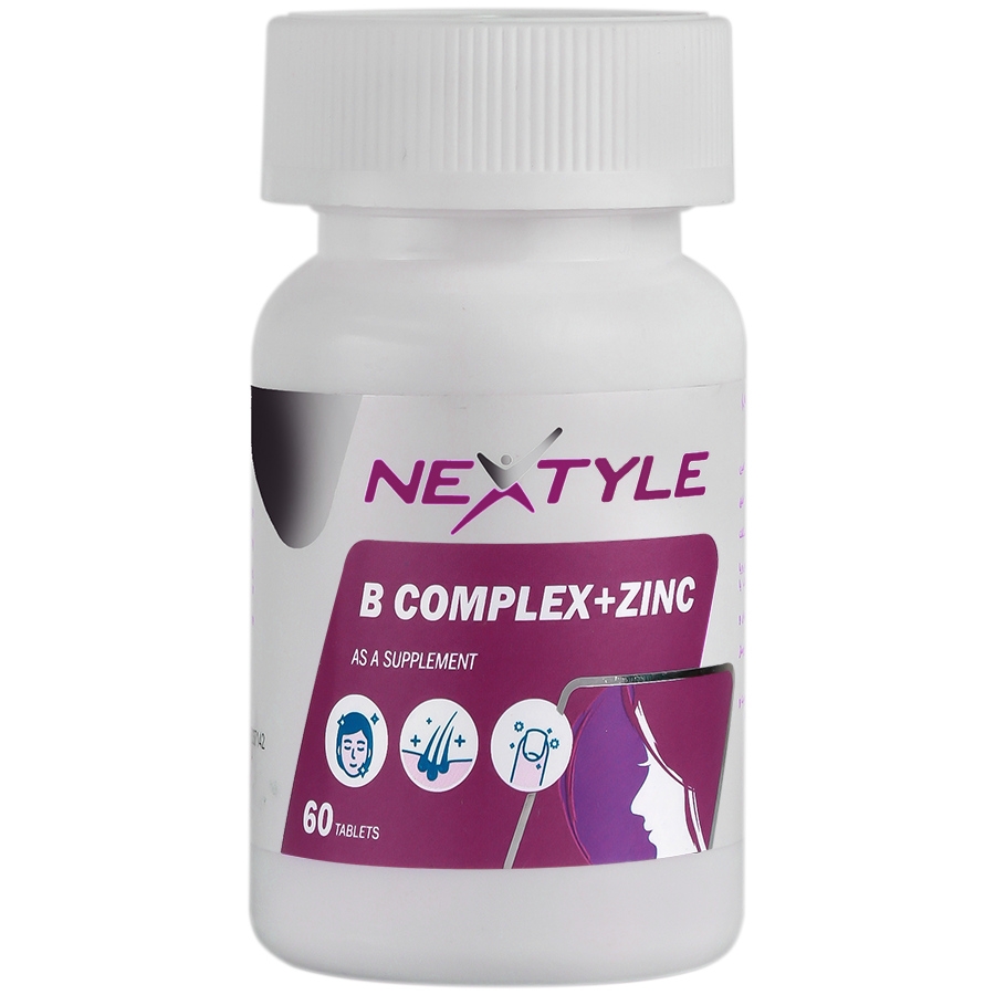 ب کمپلکس پلاس زینک نکستایل 60 عدد