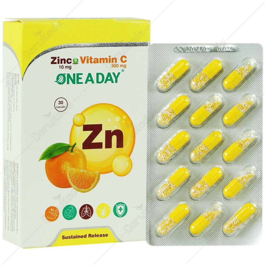 زینک و ویتامین سی 30 عددی