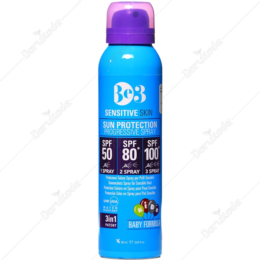 اسپری ضد آفتاب تصاعدی SPF50-80-100
