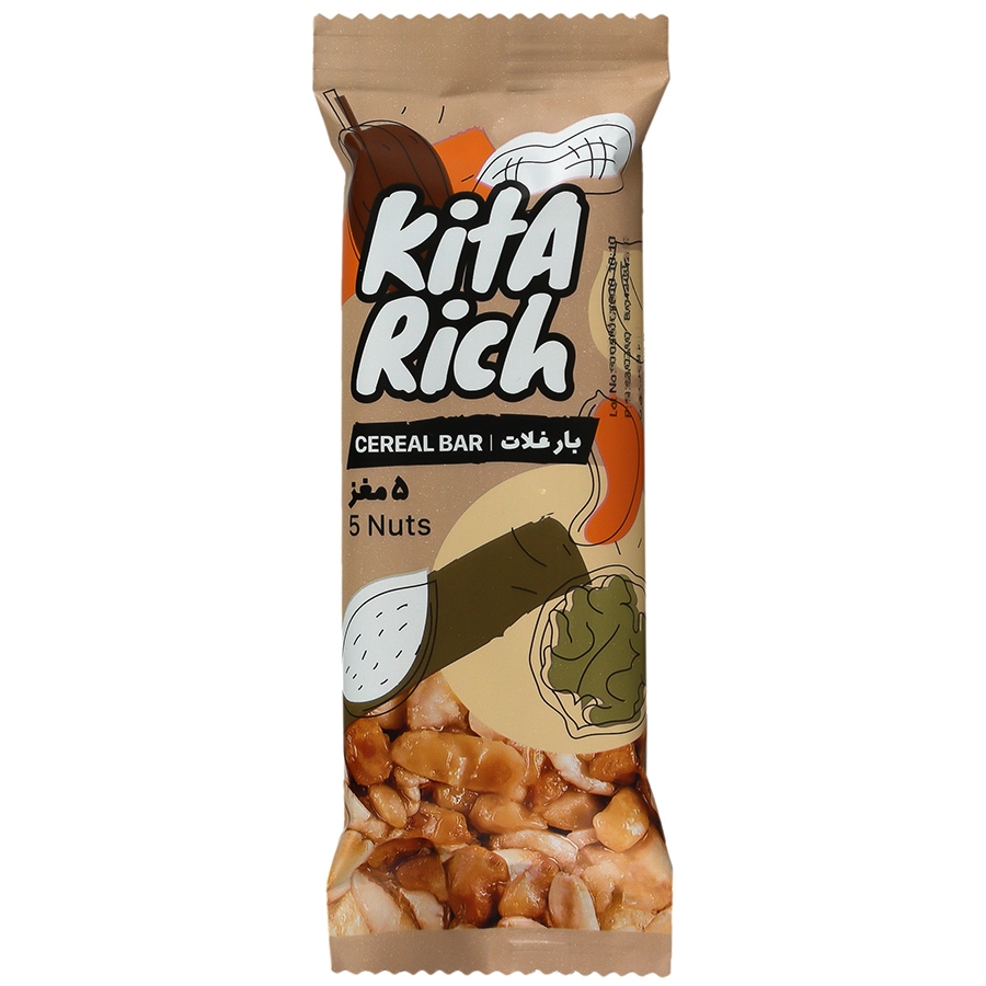 بار مخلوط غلات و پنج مغز کیتاریچ