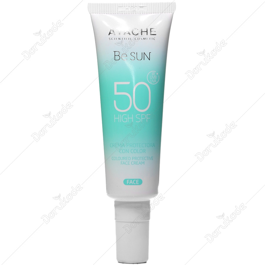 کرم محافظ رنگی صورت بی سان SPF50