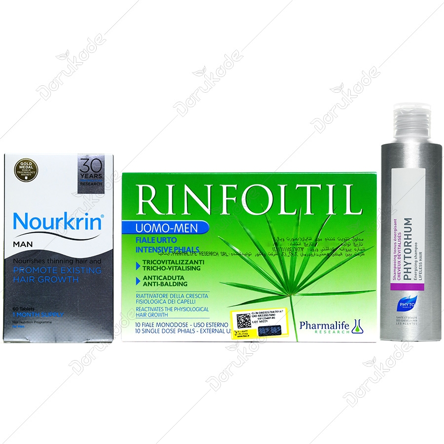 پک کامل ضد ریزش و تقویت موی آقایان 1