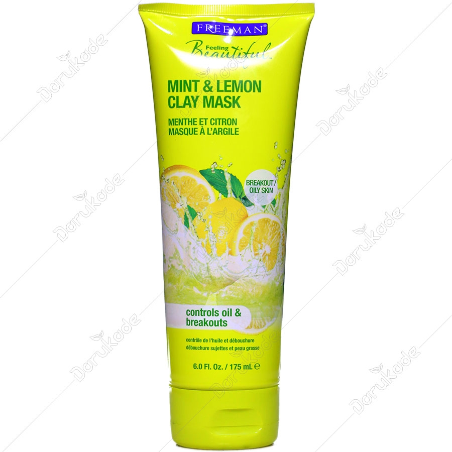 ماسک صورت خاک رسی نعناع و لیمو