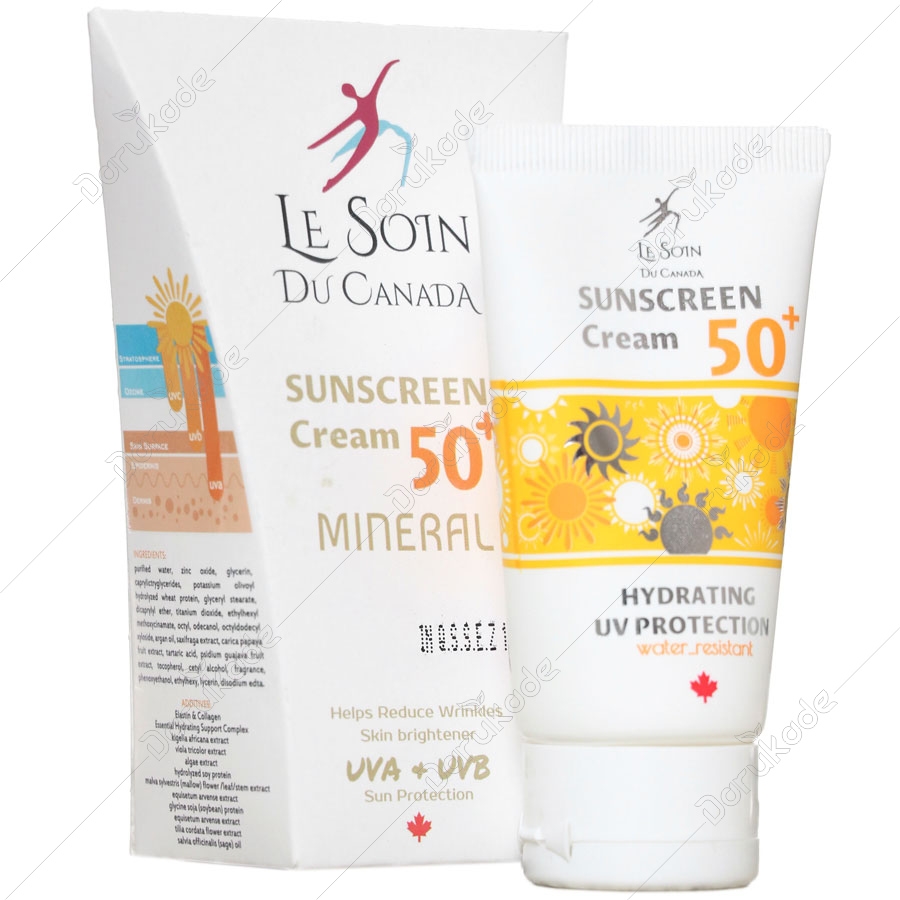 کرم ضد آفتاب و ضد لک مینرال SPF50