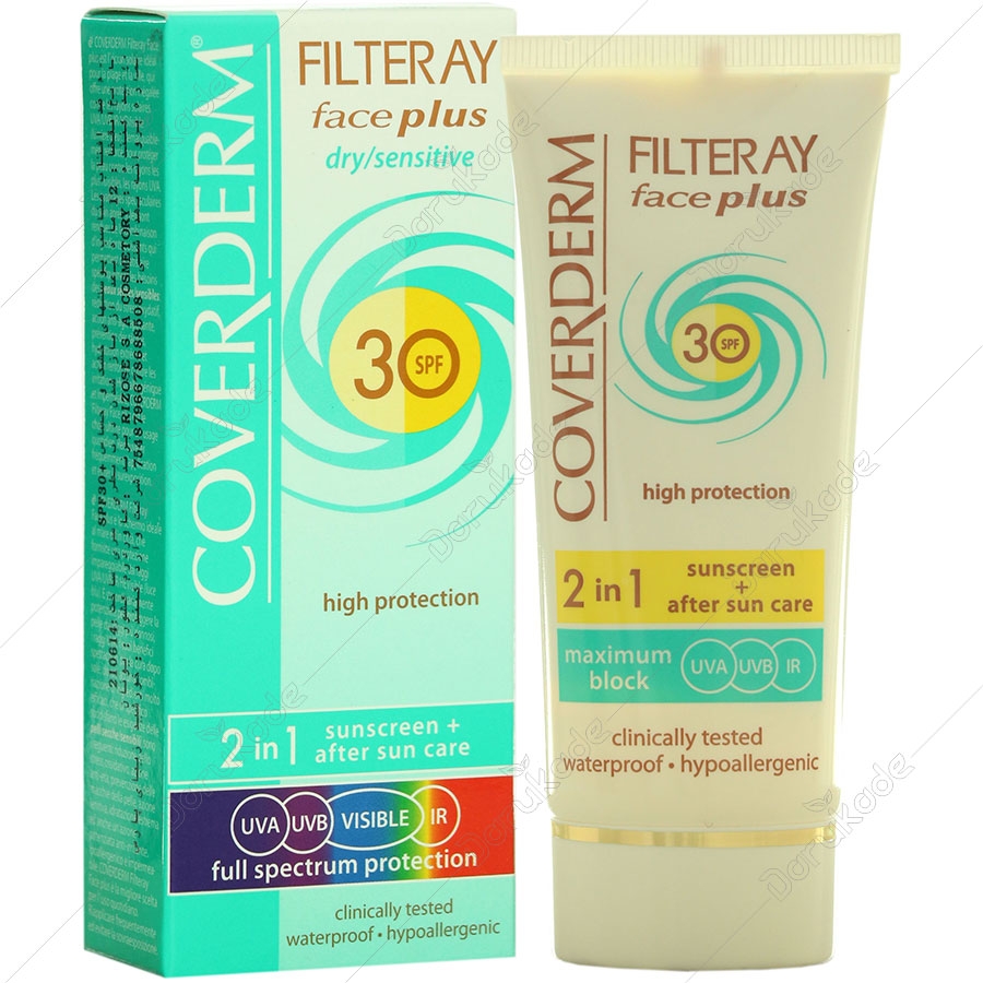 کرم ضد آفتاب فیس پلاس SPF30 پوست خشک و حساس
