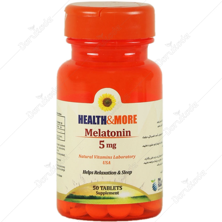 ملاتونین هلث اند مور 5 میلی گرم