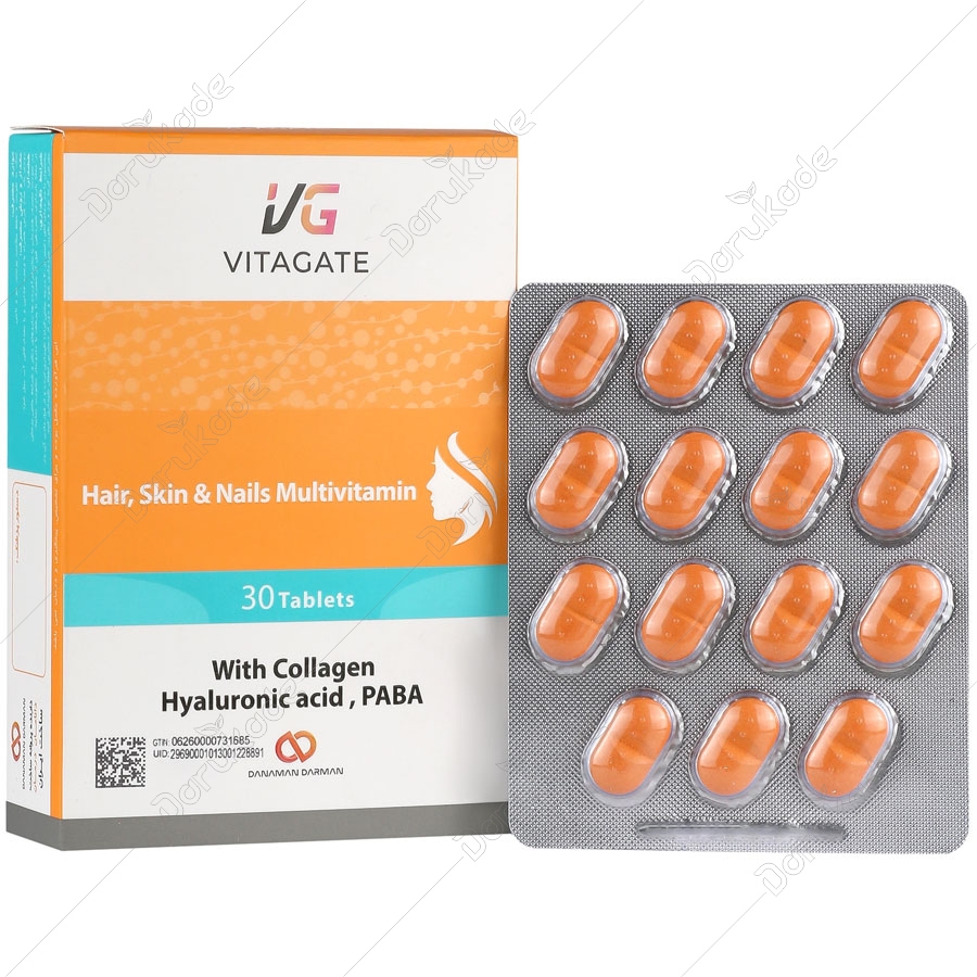 مولتی ویتامین پوست و مو و ناخن 30 عددی