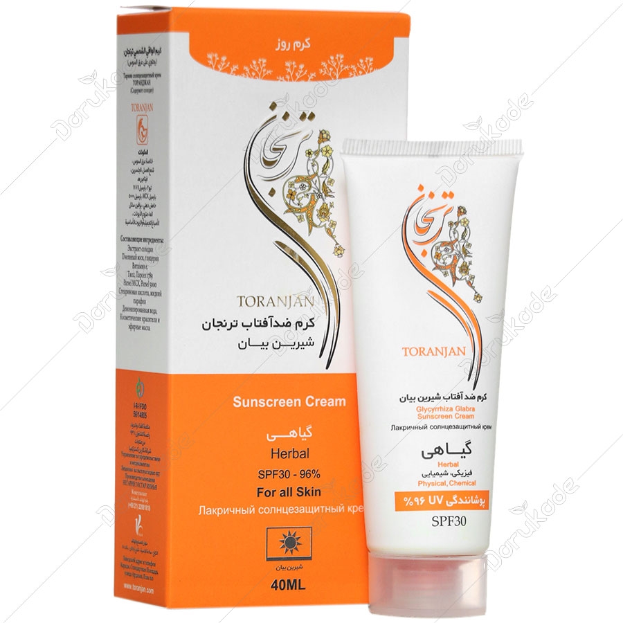 کرم ضد آفتاب ترنجان SPF30