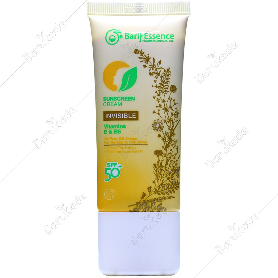 ضد آفتاب بی رنگ +SPF50 پوست نرمال تا چرب