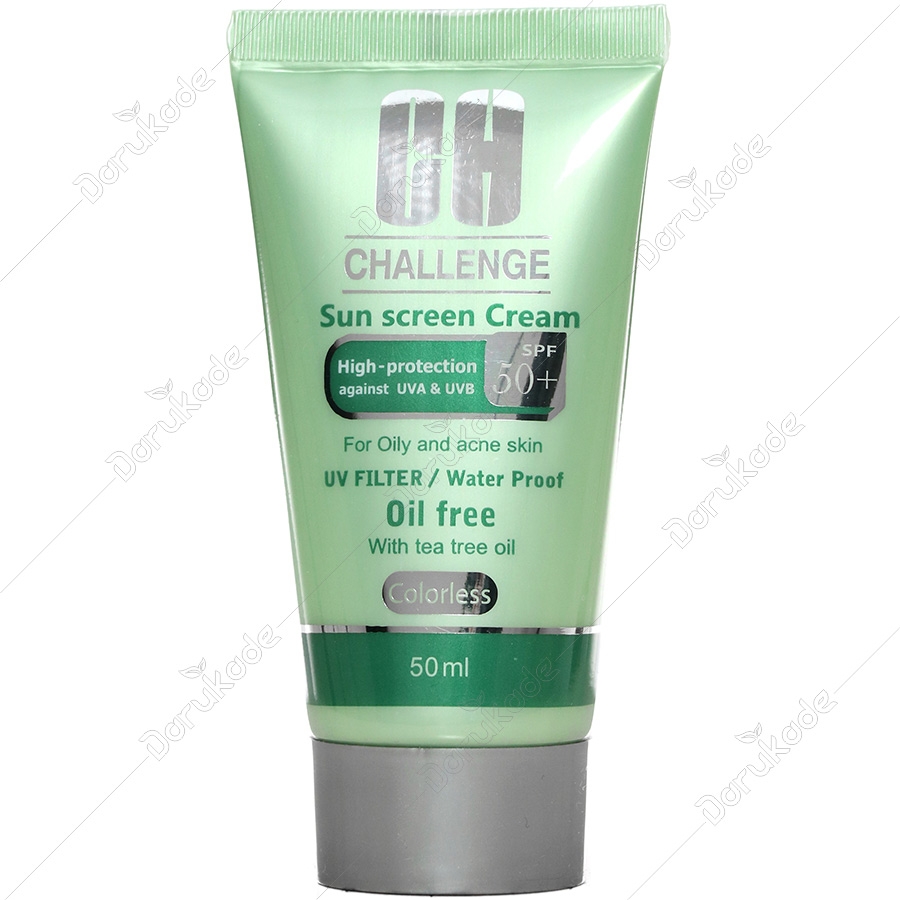 کرم ضد آفتاب پوست های چرب و جوش دار +SPF50 چلنج