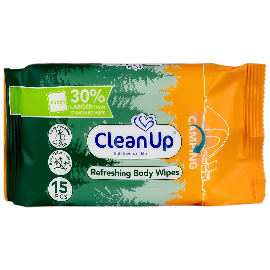 دستمال مرطوب پاک کننده بدن کمپینگ