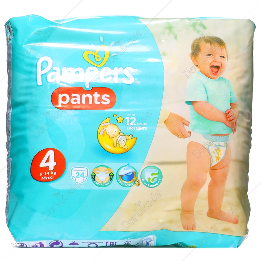 پوشک شورتی کودک پمپرز 24 تایی سایز 4