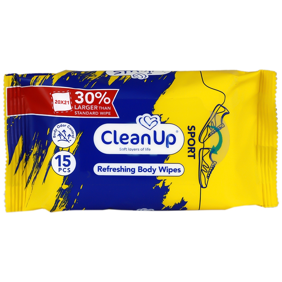 دستمال مرطوب پاک کننده بدن اسپورت