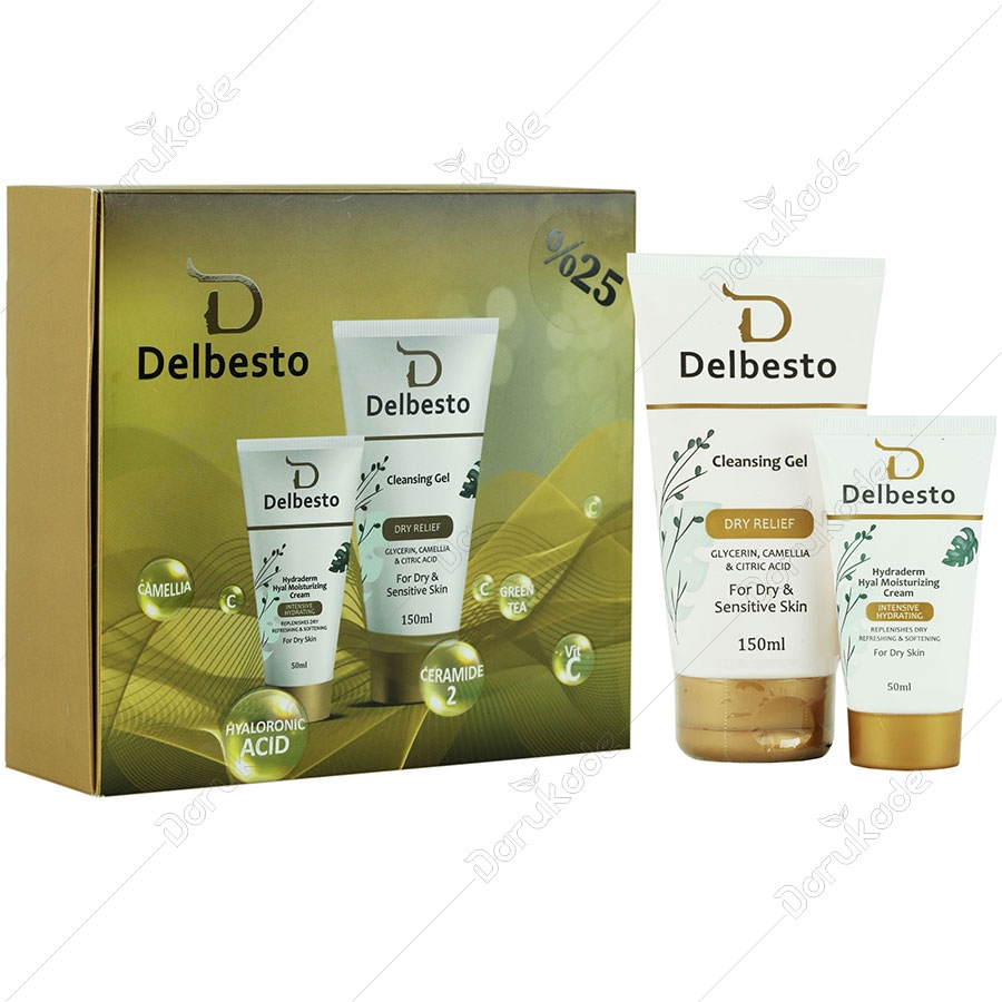 پک ژل شستشو و کرم آبرسان پوست خشک