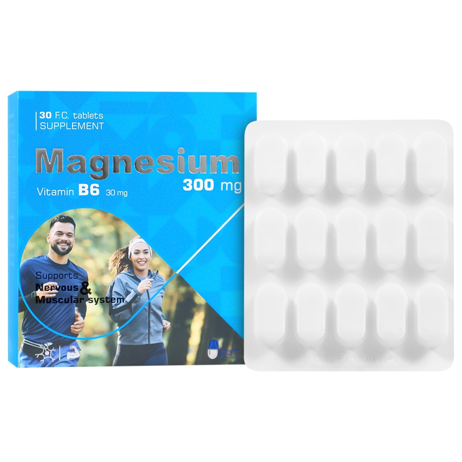منیزیم پلاس ویتامین ب6 30 عدد