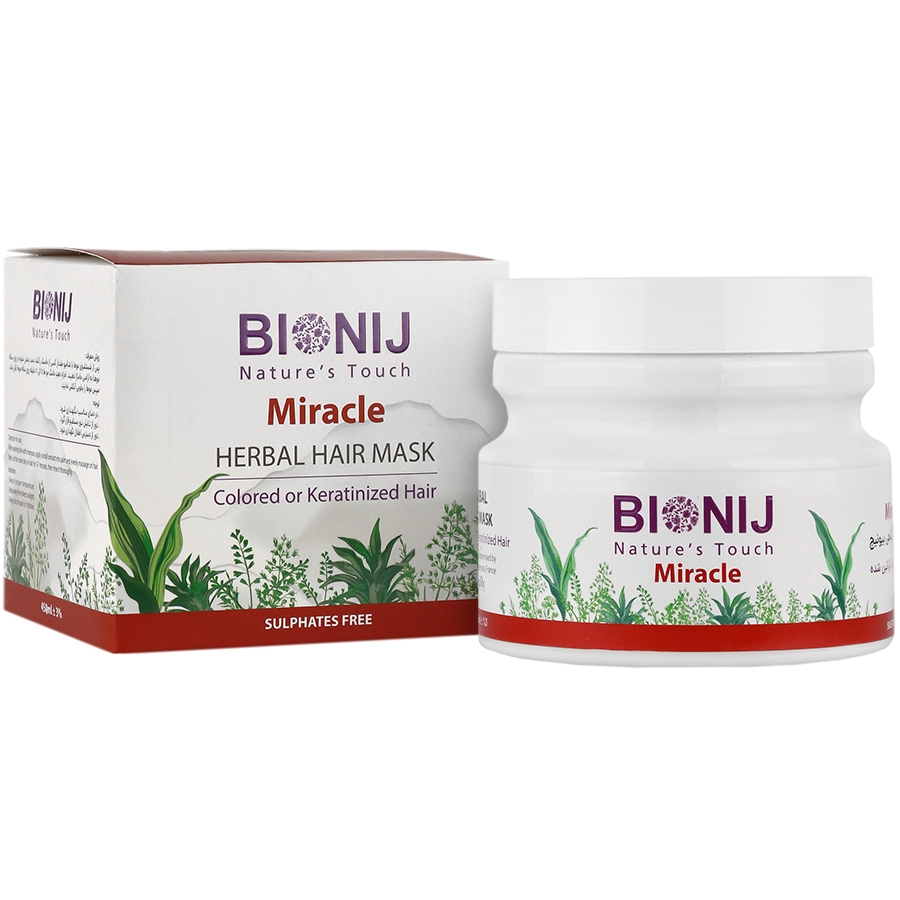 ماسک گیاهی موهای رنگ یا کراتین شده