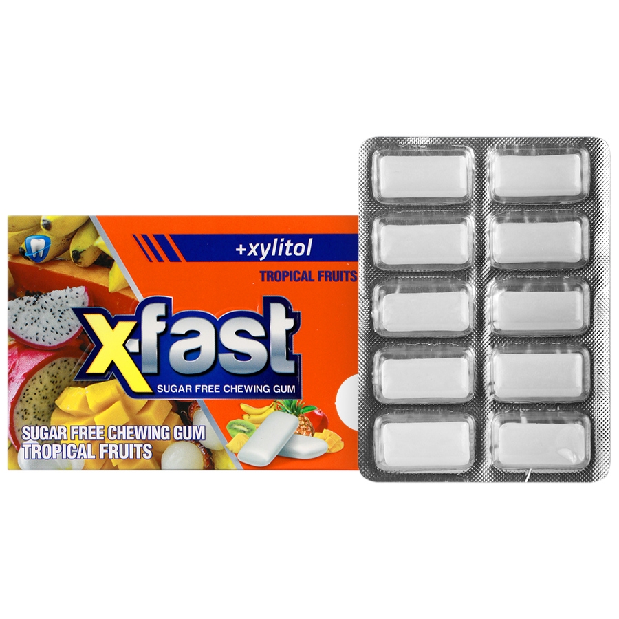 آدامس دراژه بدون شکر با طعم استوایی