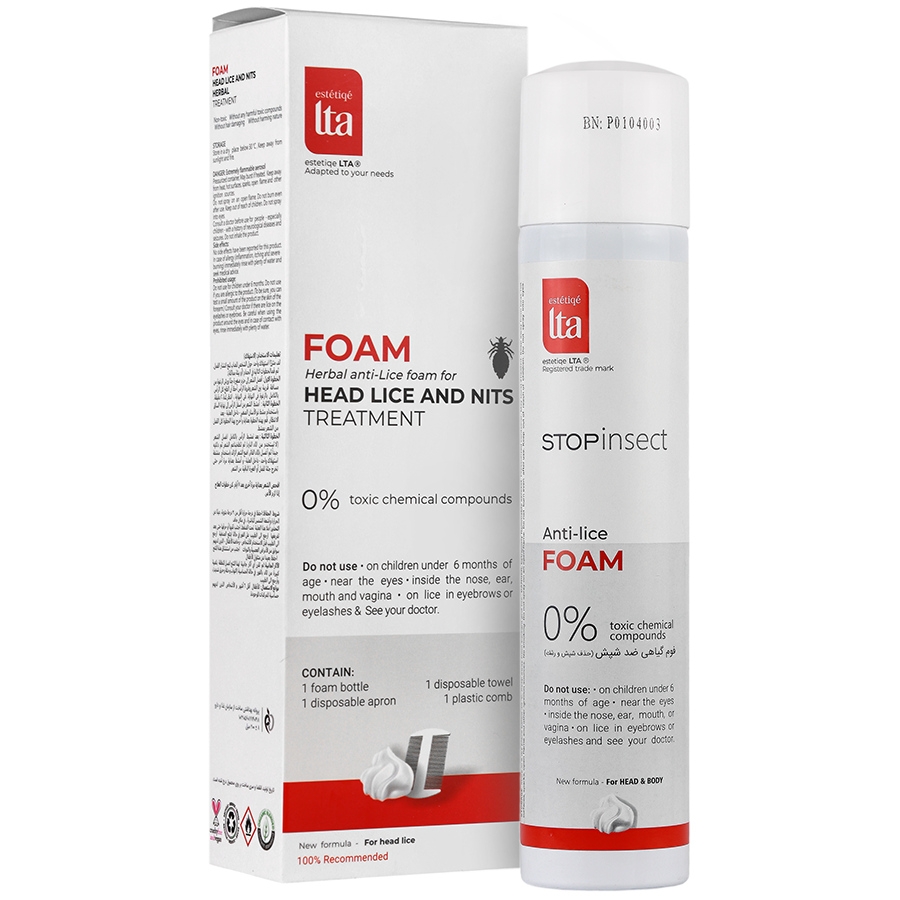 فوم گیاهی ضد شپش