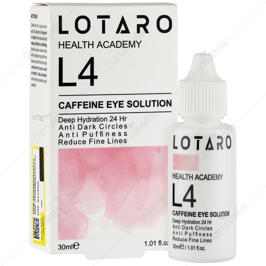 محلول دور چشم حاوی کافئین ال4