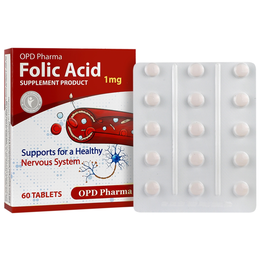 فولیک اسید 1 میلی گرم 60 عدد