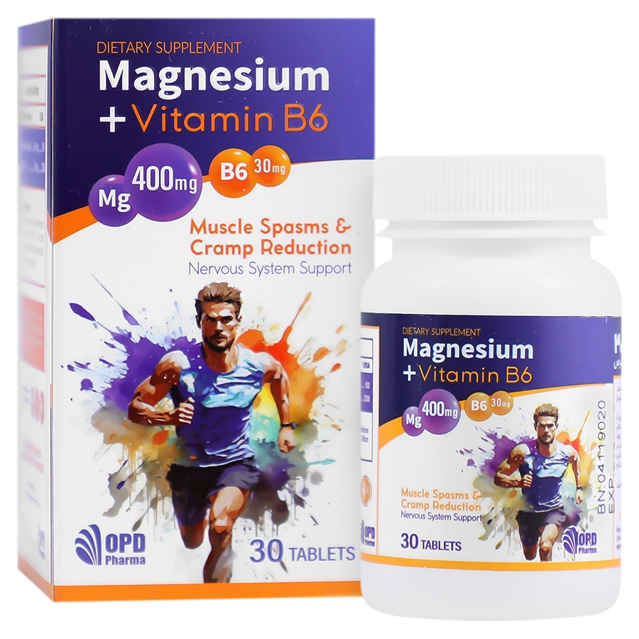 منیزیم و ویتامین ب6 او پی دی فارما 30 عدد
