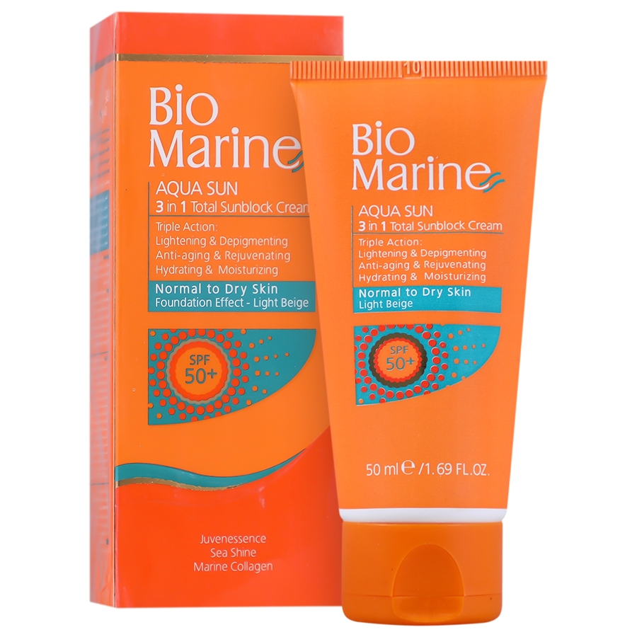 کرم ضد آفتاب 3 در 1 پوست خشک SPF50