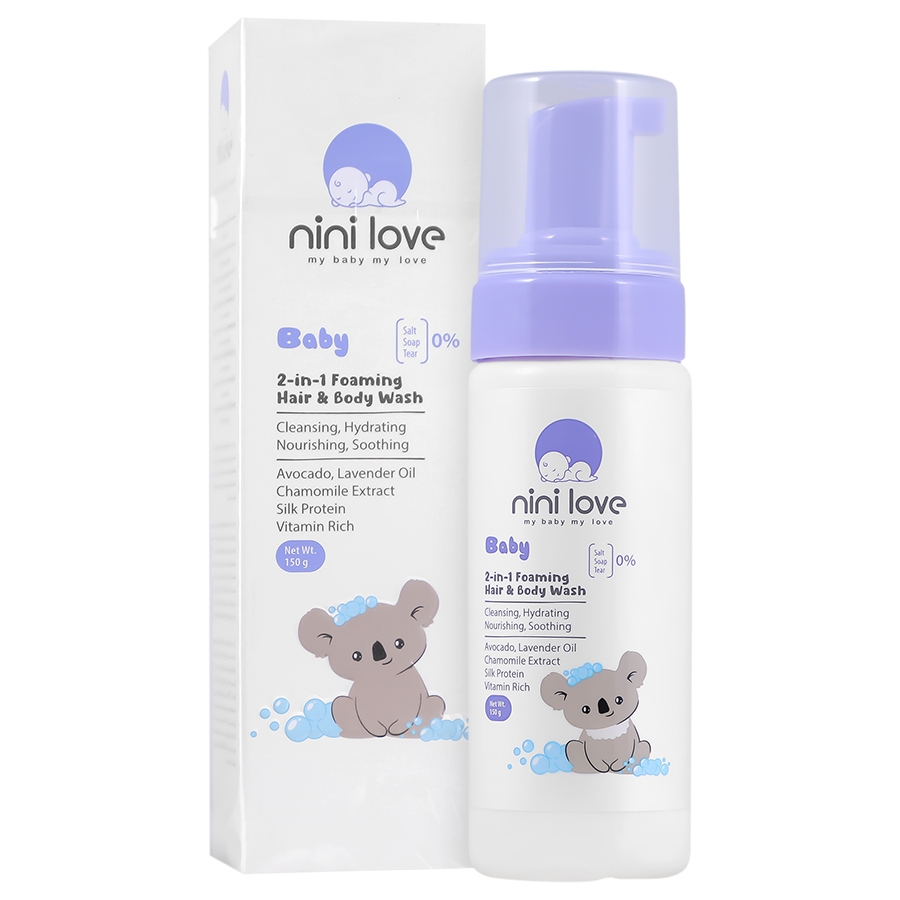 شامپو فوم سر و بدن کودکان