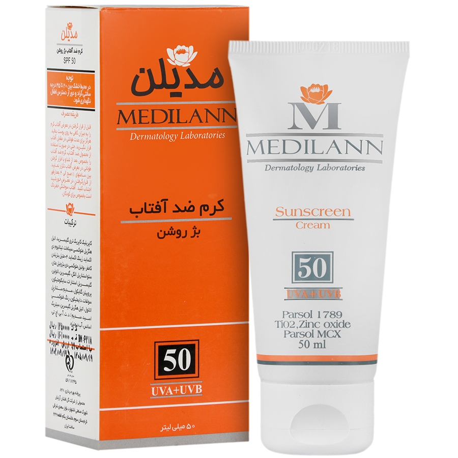 کرم ضد آفتاب مدیلن SPF50