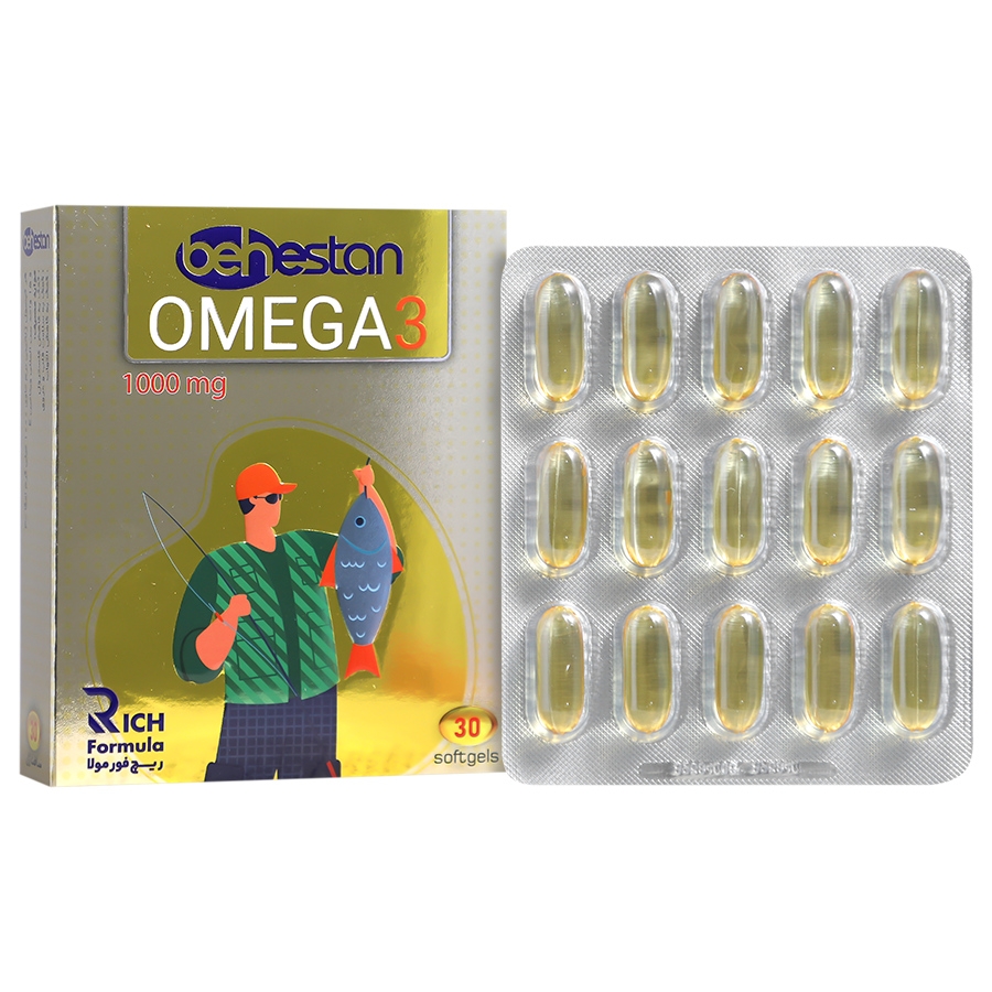 امگا 3 بهستان 1000 میلی گرم