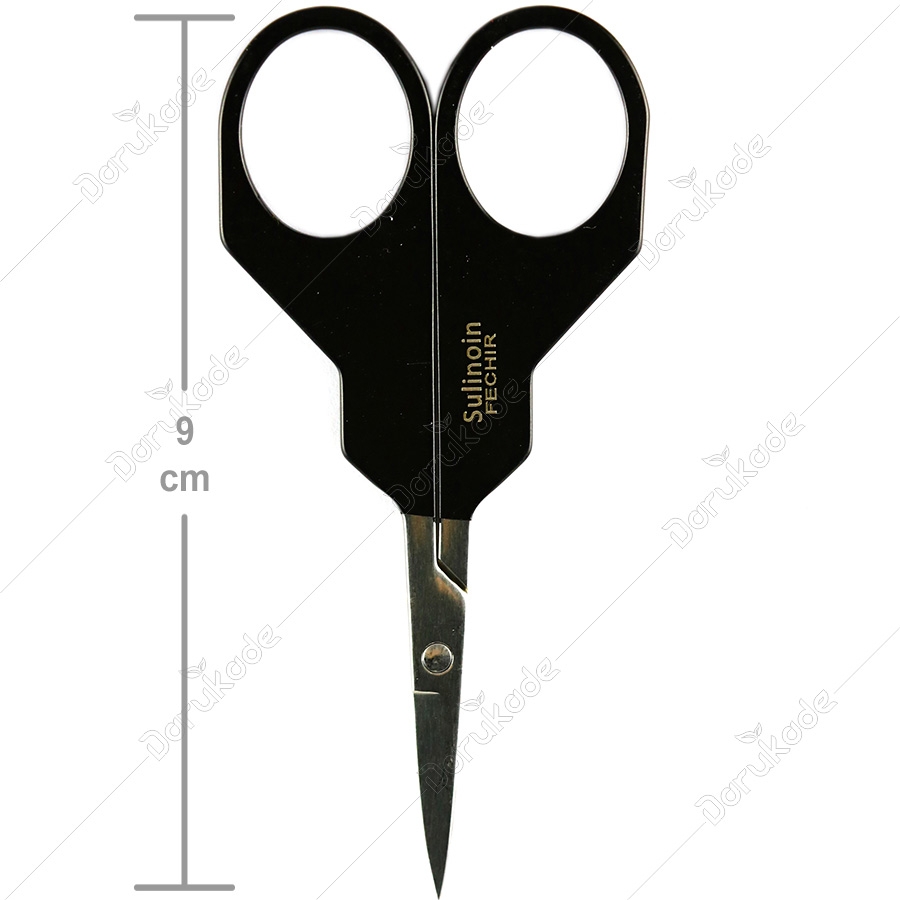 قیچی ابرو استیل دسته مشکی