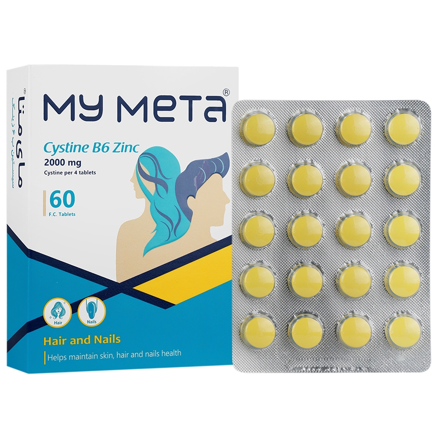 سیستین ب6 زینک مای متا 60 عدد