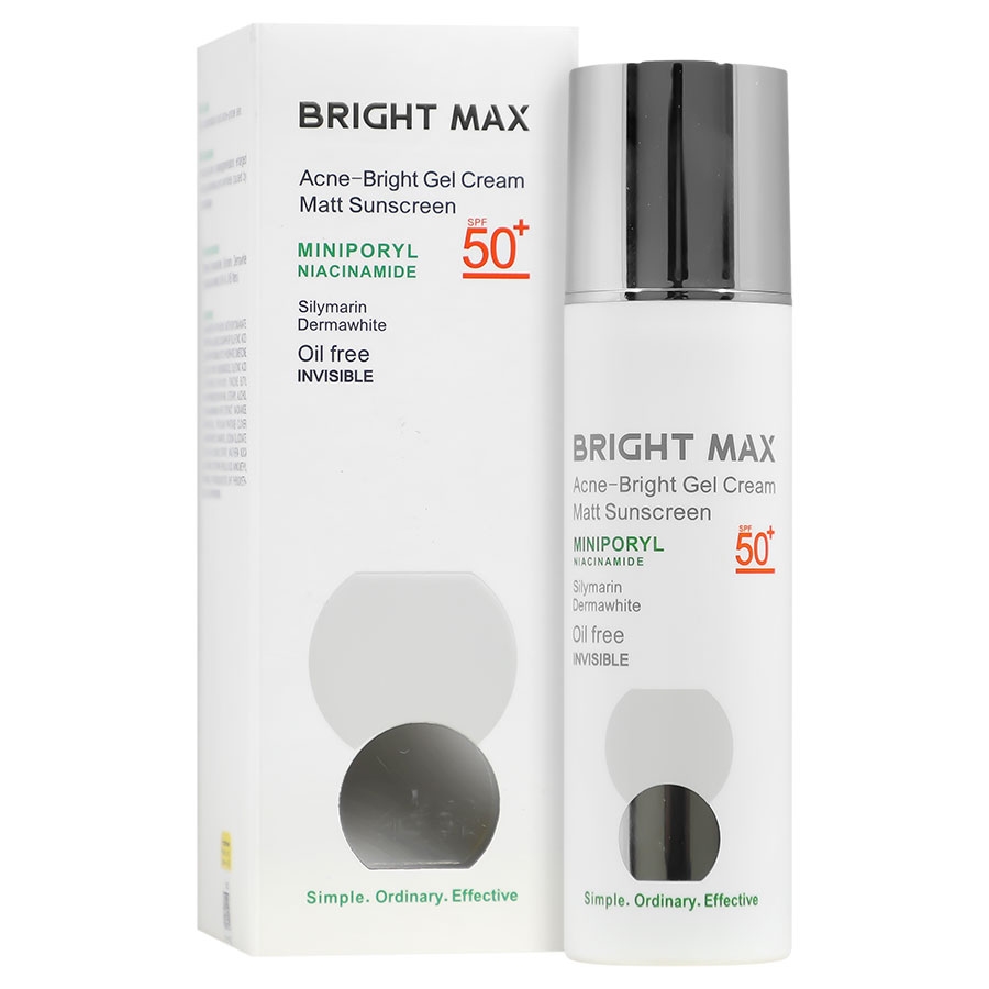 ژل کرم ضد آفتاب مات آکنه برایت SPF50