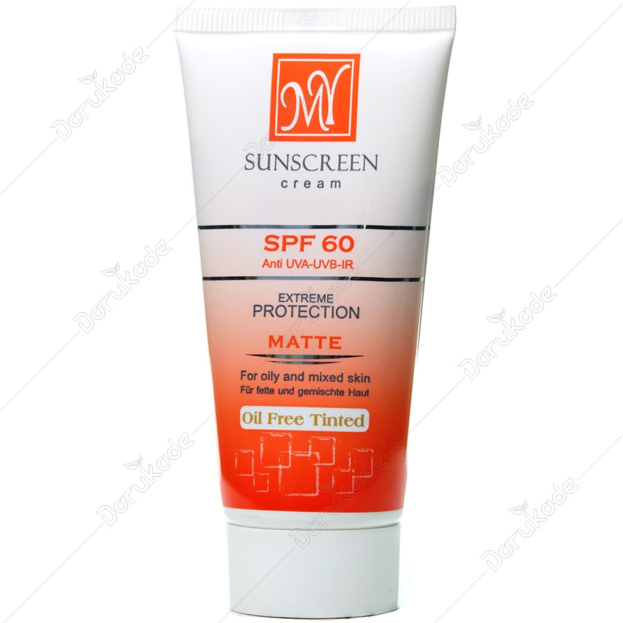 کرم ضد آفتاب فاقد چربی رنگی SPF60 مای