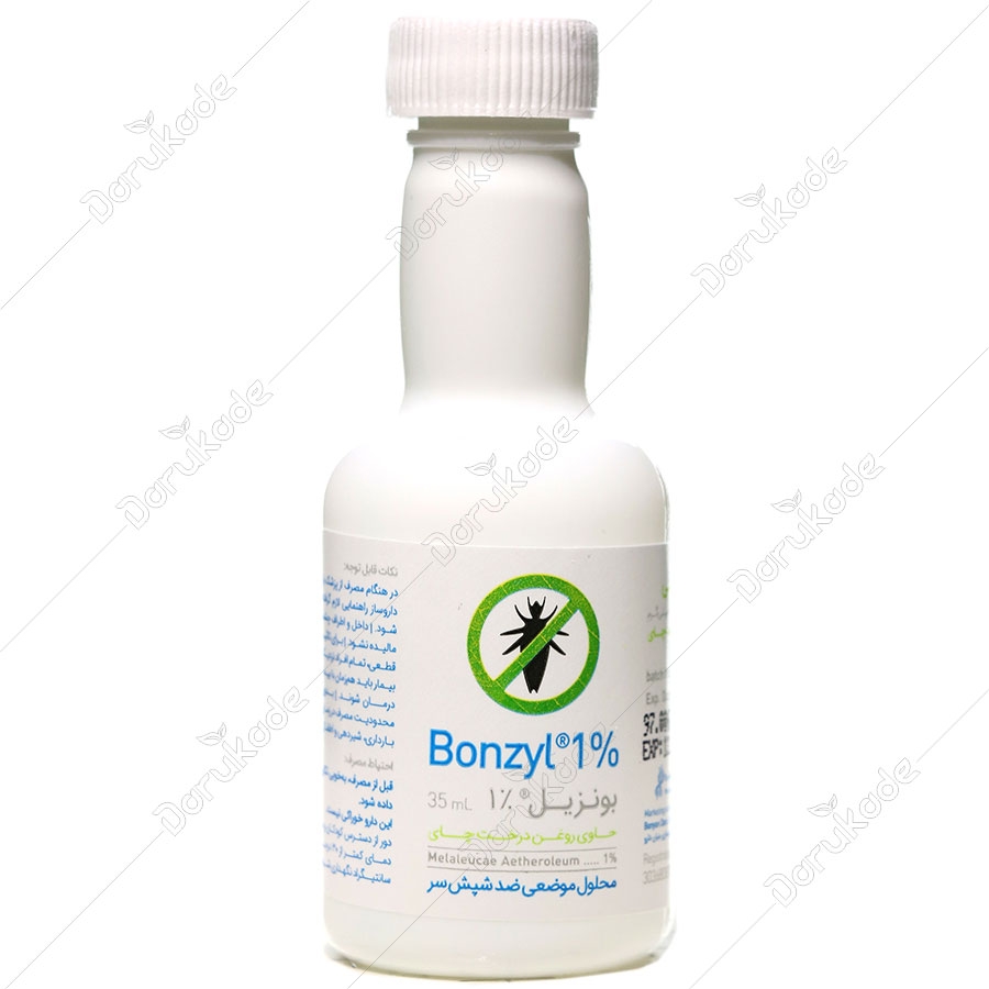 محلول گیاهی ضد شپش موی سر بونزیل 1%