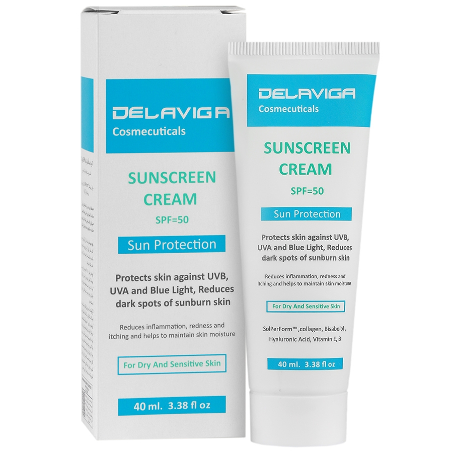 کرم ضد آفتاب پوست های خشک و حساس SPF50