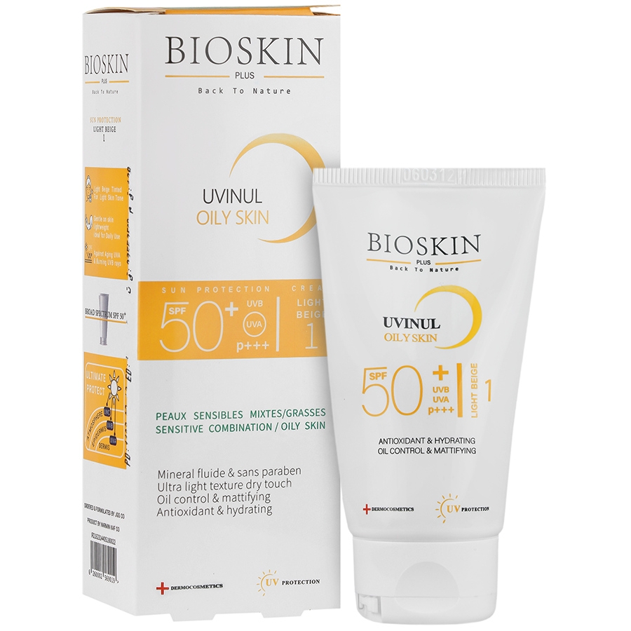 کرم ضد آفتاب بایو اسکین پوست چرب SPF50