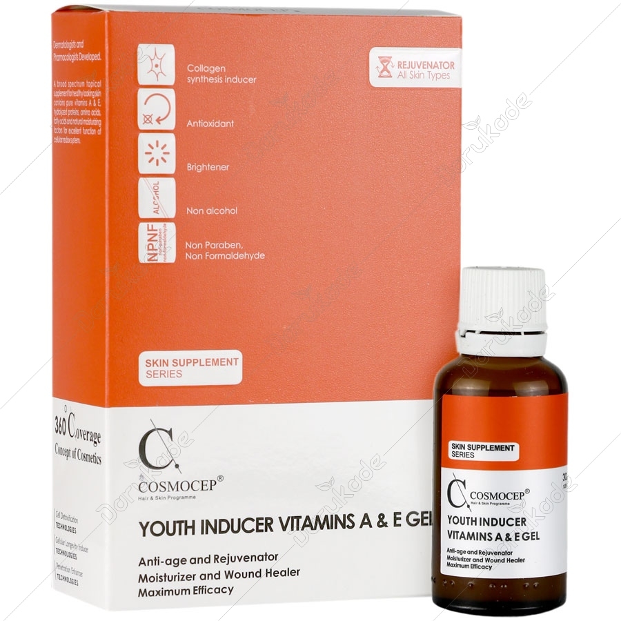 ژل مرطوب کننده حاوی ویتامین ای و آ