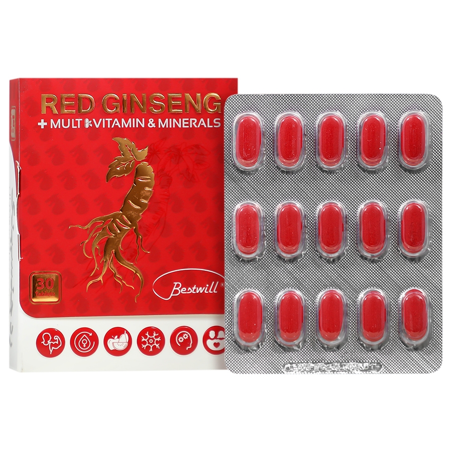 رد جینسینگ و مولتی ویتامین مینرال