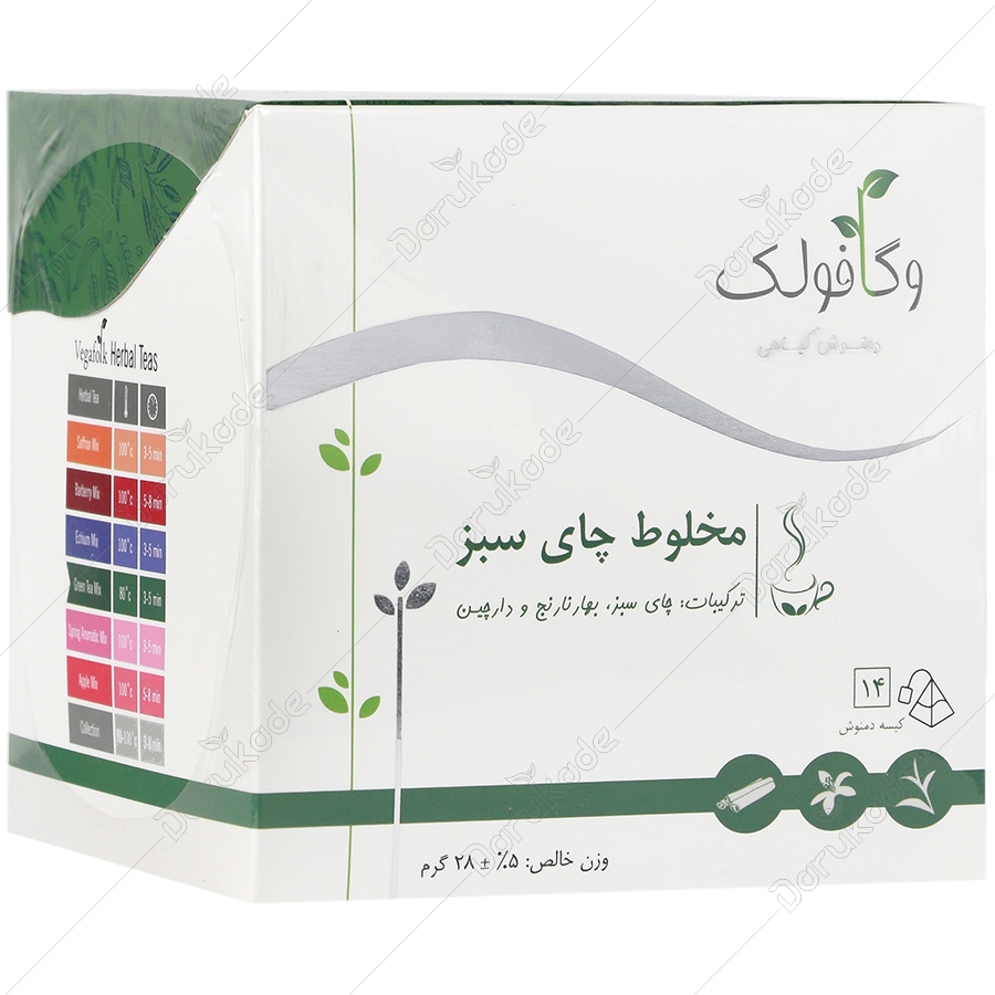 دمنوش مخلوط چای سبز