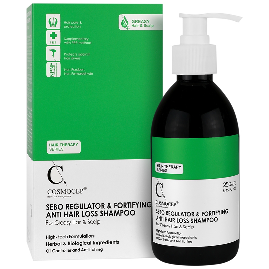 شامپو ضد ریزش و تنظیم کننده سبوم موی چرب