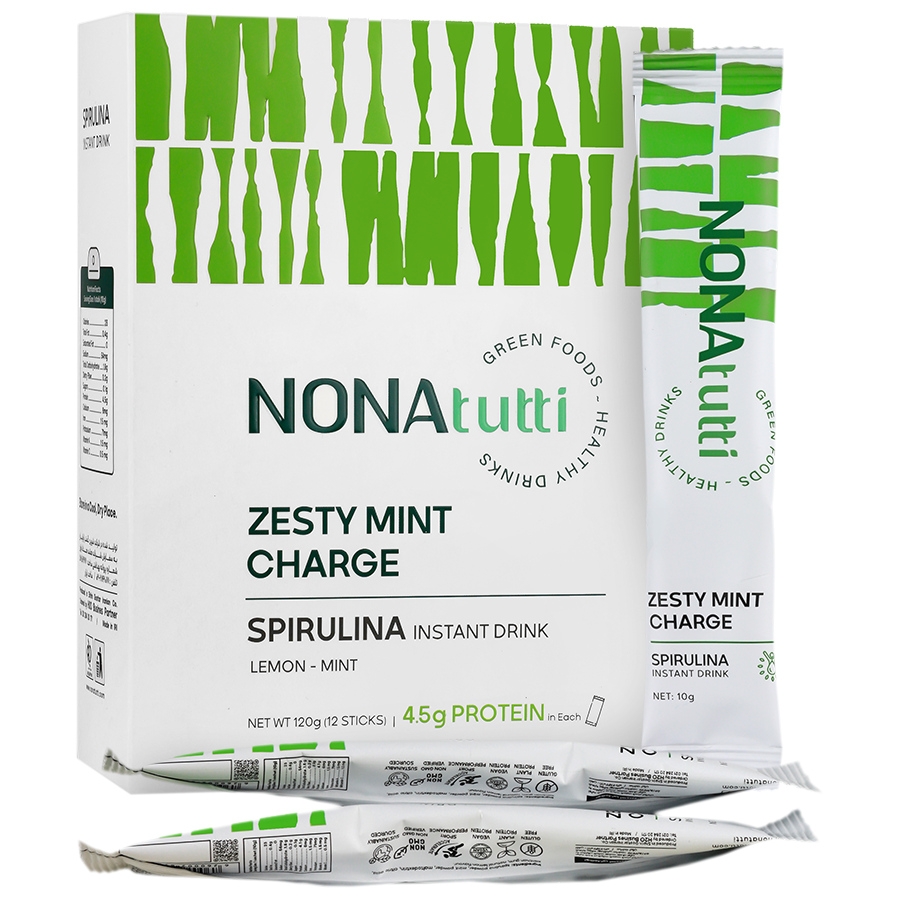 پودر نوشیدنی اسپیرولینا نعنا و لیمو